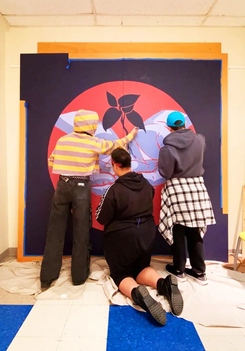 Mural with Shabazz High School — Audifax Art